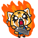 Sanrio Aggretsuko Rage Sound Animated arrow cursor