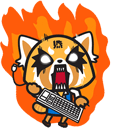 Sanrio Aggretsuko Rage Sound Animated hand cursor