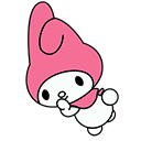 Sanrio My Melody Loves Hearts Animated arrow cursor