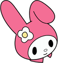 Sanrio My Melody with Umbrella Animated hand cursor