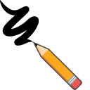 School Pencil & Notebook Animated arrow cursor