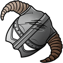 Skyrim Logo & Iron Helmet hand cursor