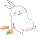 Sleeping Bunny Pixel Animated arrow cursor