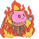 Slimes Squishiverse This Is Fine Meme Animated arrow cursor