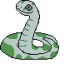 Snake Pixel Animated hand cursor