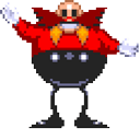 Sonic the Hedgehog Dr. Eggman Pixel Animated hand cursor