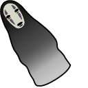 Spirited Away No-Face Gluttonous Form hand cursor