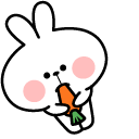 Spoiled Rabbit Eating Carrot Animated arrow cursor