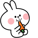 Spoiled Rabbit Eating Carrot Animated hand cursor