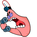 SpongeBob No This Is Patrick Meme hand cursor