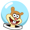 SpongeBob Sandy Cheeks  & Flower hand cursor