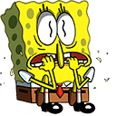 Spongebob Scared Animated arrow cursor