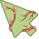 Spring Blossom Animated arrow cursor