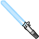 Star Wars Blue Lightsaber Animated arrow cursor