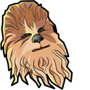 Star Wars Chewbacca & Bowcaster hand cursor