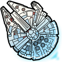 Star Wars Millenium Falcon hand cursor