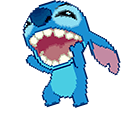 Stitch & Hearts Pixel Animated arrow cursor