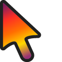 Summer Gradient Animated arrow cursor