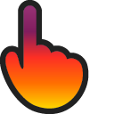 Summer Gradient Animated hand cursor