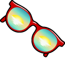 Summer Vibe Glasses Animated arrow cursor