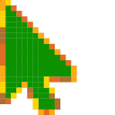 Sunflower Color Pixel Animated arrow cursor