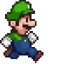 Super Mario Luigi Pixel Animated arrow cursor