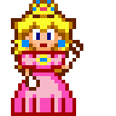 Super Mario Princess Peach Pixel Animated arrow cursor