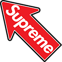 Supreme Logo arrow cursor