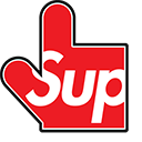 Supreme Logo hand cursor