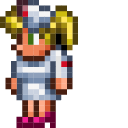 Terraria Nurse Pixel Animated hand cursor