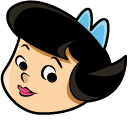 The Flintstones Betty & Hoppy hand cursor