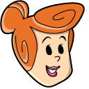 The Flintstones Wilma & Gravelberry Pie hand cursor