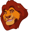 The Lion King Mufasa & Simba hand cursor