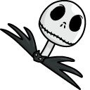 The Nightmare Before Christmas Zero & Jack Animated hand cursor