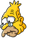 The Simpsons Abraham & Hat hand cursor