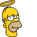 The Simpsons Angel Homer hand cursor