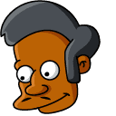 The Simpsons Apu & Squishee hand cursor