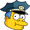 The Simpsons Clancy Wiggum Animated hand cursor