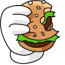 The Simpsons Krusty the Clown & Burger hand cursor