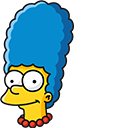 The Simpsons Marge & Maggie In Grocery Bag hand cursor