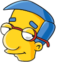 The Simpsons Milhouse & Asthma Inhaler hand cursor