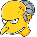 The Simpsons Mr. Burns & Hound Dog hand cursor