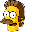 The Simpsons Ned Flanders & Lawn Shears hand cursor