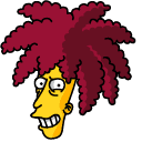 The Simpsons Robert Terwilliger & Knife hand cursor