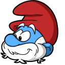 The Smurfs Papa Smurf & Potion Animated hand cursor