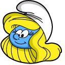 The Smurfs Smurfette & Flower hand cursor