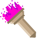 Torch Pixel Animated hand cursor