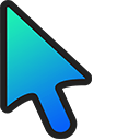 Tropical Sea Gradient arrow cursor