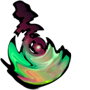 Twirl Distored Animated hand cursor