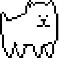 Undertale Annoying Dog Bikini Pixel Animated hand cursor